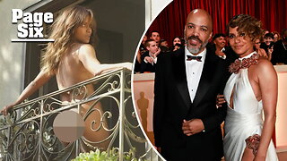 Halle Berry bares all on balcony in Van Hunt's cheeky Mother's Day post