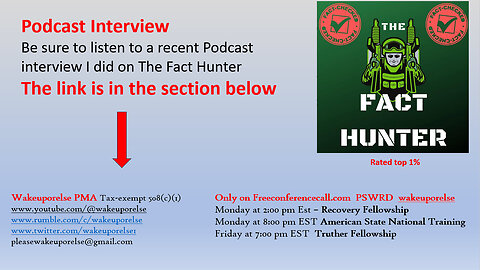 (LINK BELOW) Podcast Interview with John Kirwin on "The Fact Hunter" Podcast
