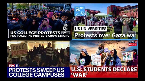College Protests Palestine Genocide Expose Israel Controls USA FBI CIA Police Holocaust Lies Talmud