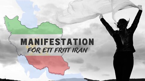Manifestation för ett fritt Iran