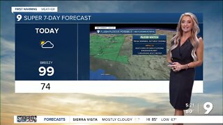 Hurricane Kay spins moisture closer to southern Arizona