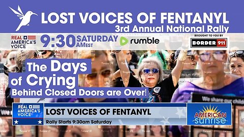 Lost Voices of Fentanyl Rally Raising Awareness of the #1 Cause of Death for Ages 18-49