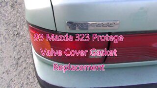 1993 Mazda 323 Protege Valve Cover Gasket Replacement