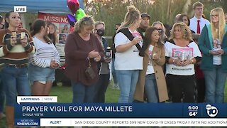 Prayer vigil for Maya Millete