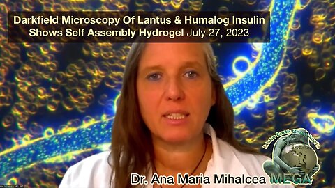 We are at War: Our Insulin is Being Poisoned - Darkfield Microscopy of Lantus and Humalog Insulin Shows Self Assembly Hydrogel - Dr. Ana Maria Mihalcea