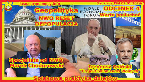 NWO RESET DEPOPULACJA Wywiad z Markiem Chodorowskim Spiskowa praktyka dziejów część 4