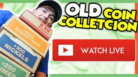 SUPER OLD COIN COLLECTION - COIN COLLECTING TIPS LIVE STREAM!!!