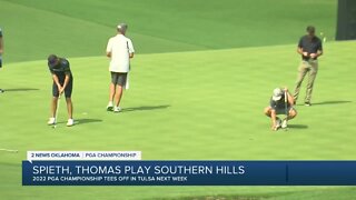 Field coming together for PGA Championship at Southern Hills