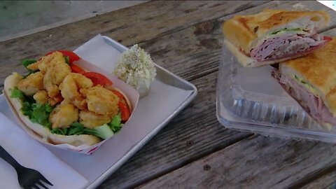 Tampa Bay vs. New Orleans...in a food battle! Cuban sandwich vs. shrimp po' boy!