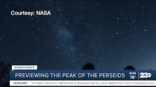 Previewing the peak of the perseids