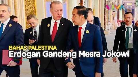 Erdogan Gandeng Jokowi, Pasang Wajah Cemas Bicara Soal Gaza