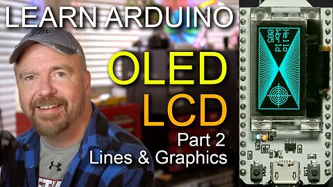 03-Learn Arduino Tutorial Project - LCD and OLED Graphics - Lines and Shapes - SPI & I2C