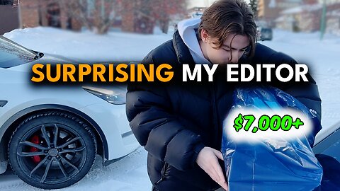 SURPRISING MY EDITOR WITH A $7000 CAMERA *GIVE AWAY*