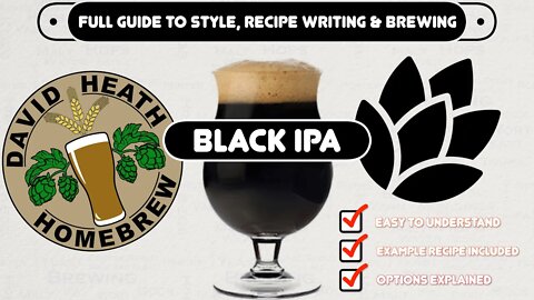 Black IPA CDA Beer Recipe Writing Brewing & Style Guide
