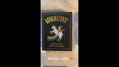 3/15/24 card: just be