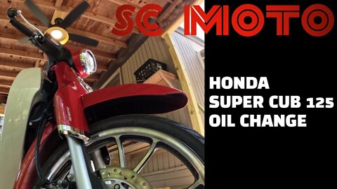 Honda Super Cub C125 Oil Change