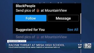 Threats of violence at a Mountain View High School have police and school officials on alert