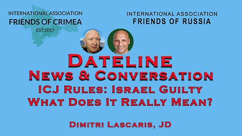 Dimitri Lascaris ICJ Ruling Against Israel