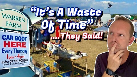 Dawlish Warren Car Boot Sale | "It's A Waste Of Time"....They Said! | eBay Reseller