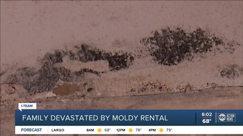 Mold infested rental in Largo forces mother, 2 children to abandon furniture, toys and home