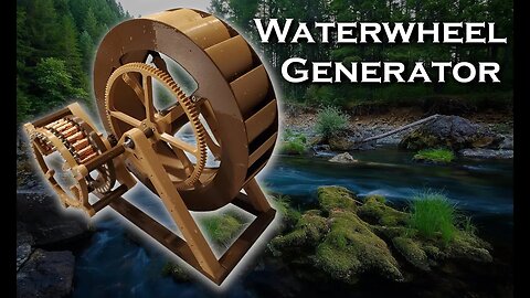 3d Printed Waterwheel Generator