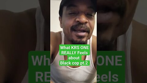 What KRS ONE REALLY THINKSABOUT BLACK COPS #ericadams #nyc #krsone #wtfmoment #nyc pt.2