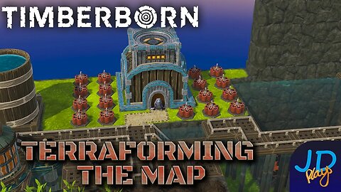 Terraforming the Map🌲 Timberborn 🐻 Ep8 Bad Tide Babes 🌲 Lets Play, Walkthrough, Tutorial