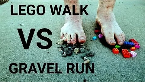 Would you rather Lego walk or Gravel Run? Stepping on legos pain test game!