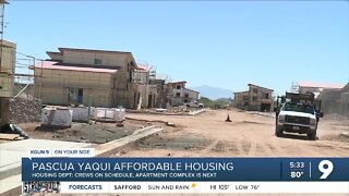 Construction on schedule for new Pascua Yaqui affordable housing projects