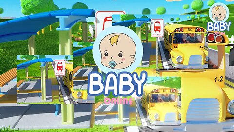 Wheels on the Bus go round and round | BABYONLINE Nursery Rhymes & Kids Songs