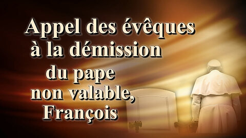 Appel des évêques à la démission du pape non valable, François