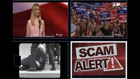 ⚠️ Scam Alert ⚠️ Trump NFT Chips by FAKE IVANKA TRUMP SPEECH - BE CAREFUL WHOM.U R FOLLOWING