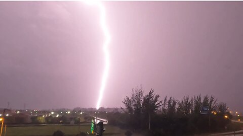 Miami Storm and Lightning from my Hotel
