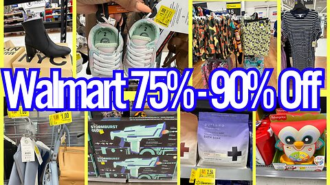 Walmart 75% to 90% Off Clearance💙🔥Walmart Clearance Shop W/Me 2024💙🔥Clearance Run Deals
