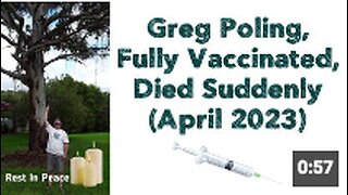 Greg Poling, Fully Vaccinated, Died Suddenly (April 2023) 💉🪦