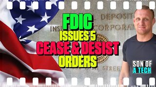 FDIC Issues Five Cease and Desist Orders - 181