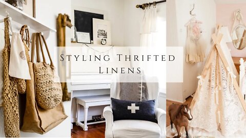 Styling Thrifted Linens