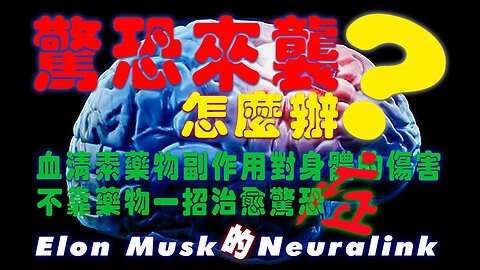 驚恐症自己救自己！血清素藥物副作用對身體的傷害，不靠藥物一招治愈驚恐症狀，Panic Disorder 和 Elon Musk 的 Neuralink！