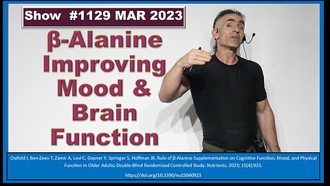 Beta-Alanine improving mood and brain function Show 1129 MAR 2023