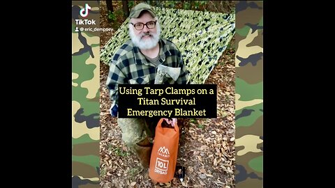 Using Tarp Clamps on a Titan Survival Emergency Blanket