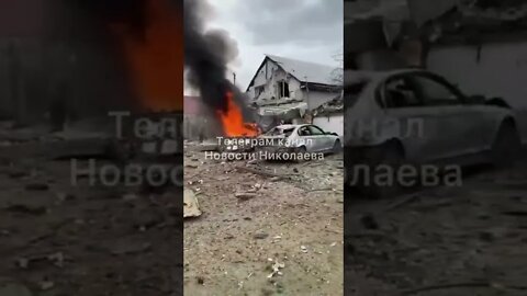 🇺🇦Graphic War 18+🔥Russian Shelling Small Balabanivka, Ukraine Village Destroyed, Aftermath #Shorts