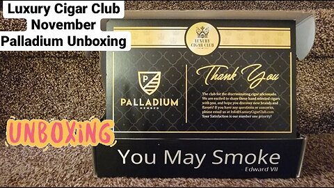 Luxury Cigar Club - November Palladium Unboxing