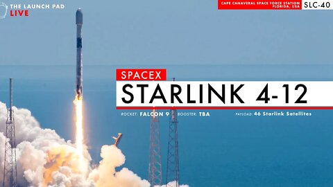 LAUNCHING NOW! SpaceX Starlink 4-12 Launch