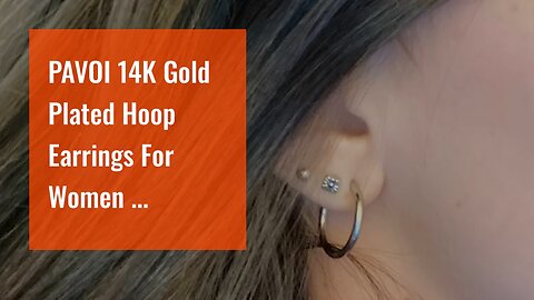 PAVOI 14K Gold Plated Hoop Earrings For Women ...