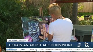 Ukrainian artist auctions work in San Diego