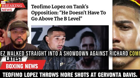 Teofimo Lopez THROWS SHOTS at Gervonta Davis