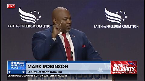 Mark Robinson | NC Lt. Gov. Mark Robinson Endorses Trump & Joins Eric Trump, General Flynn, Amanda Grace, Kash Patel, Breuer, Pastor Burns, Dr. Immanuel, Lara Trump, Trump Jr., Lindell, Stone, Pastor Benjamin & Team America On ReAwaken Tour!!!