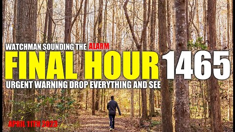 FINAL HOUR 1465 - URGENT WARNING DROP EVERYTHING AND SEE - WATCHMAN SOUNDING THE ALARM