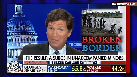 Tucker Carlson Champions Infowars' Coverage Of Southern Border Crisis
