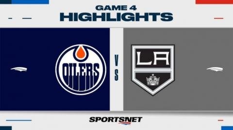 NHL Game 4 Highlights _ Oilers vs Kings